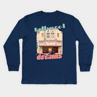 Old School Hollywood Dreams Kids Long Sleeve T-Shirt